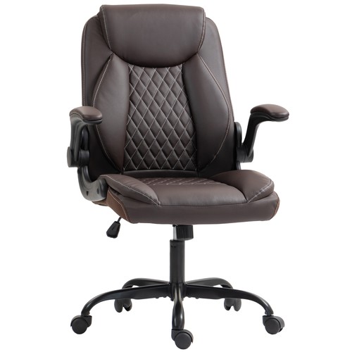 Homcom leather office - pu,