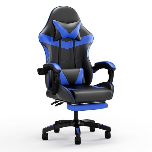 Adj swivel gaming chair - gaming, faux