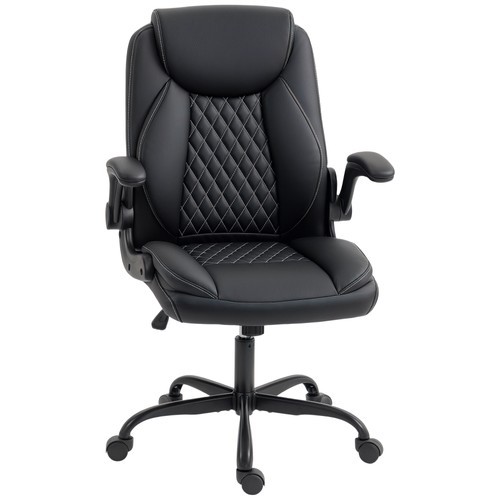 Homcom leather office desk - office,